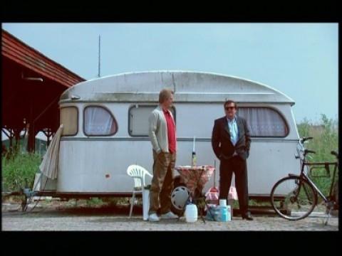 In de caravan