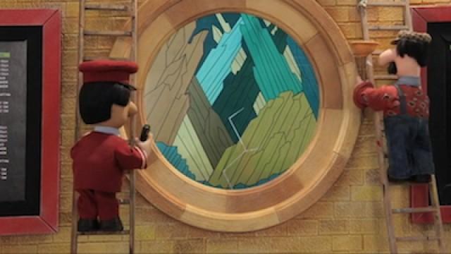 Una vetrata artistica