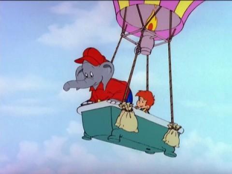 Benjamin Blümchen als Ballonfahrer