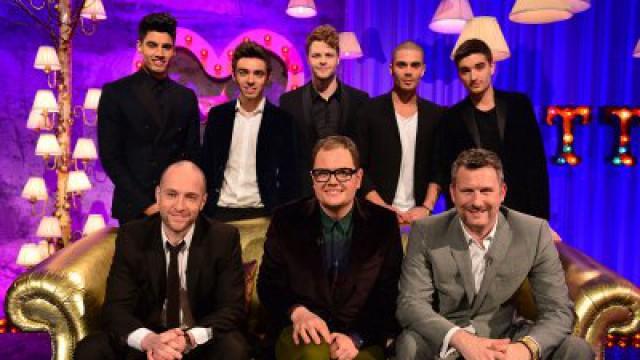 Russell Brand, Adam Hills, Derren Brown, The Wanted