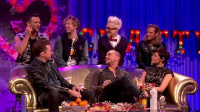 Terry Wogan, Sarah Millican, Phillip Schofield, Dan Stevens, Emma Willis, Gino D'Acampo, Sam Smith, George Ezra, McBusted