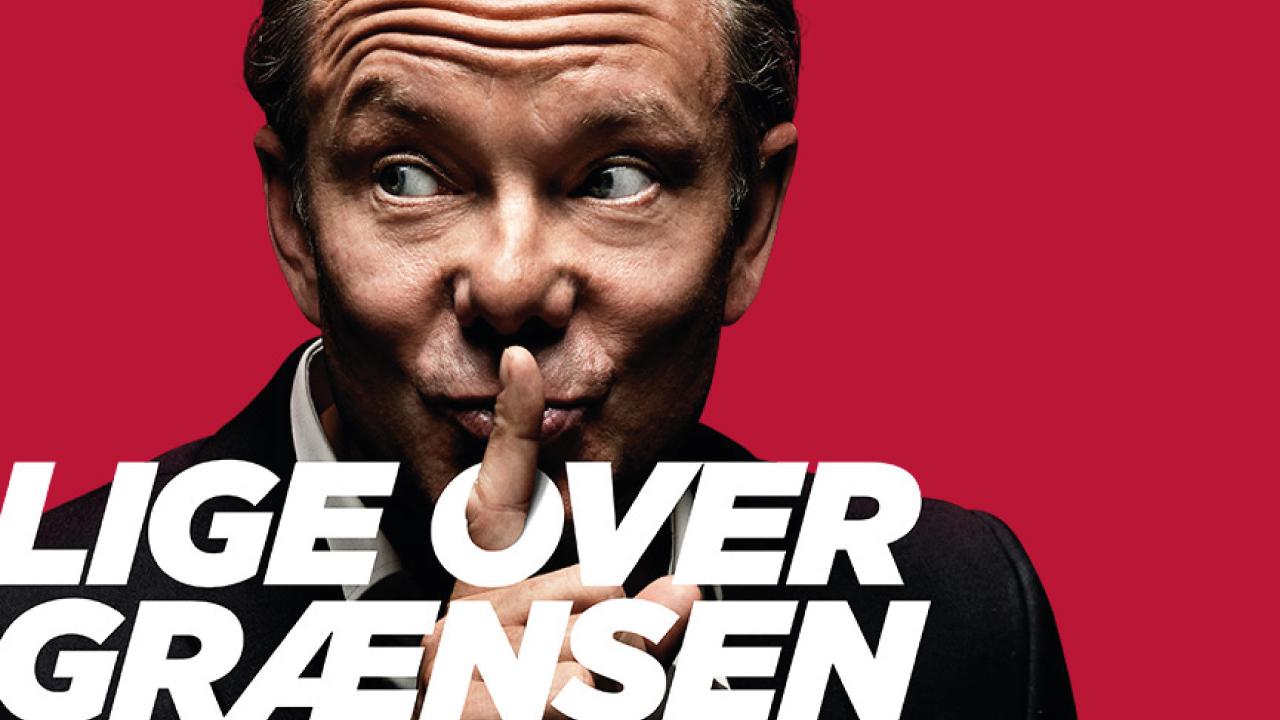 Lige over grænsen