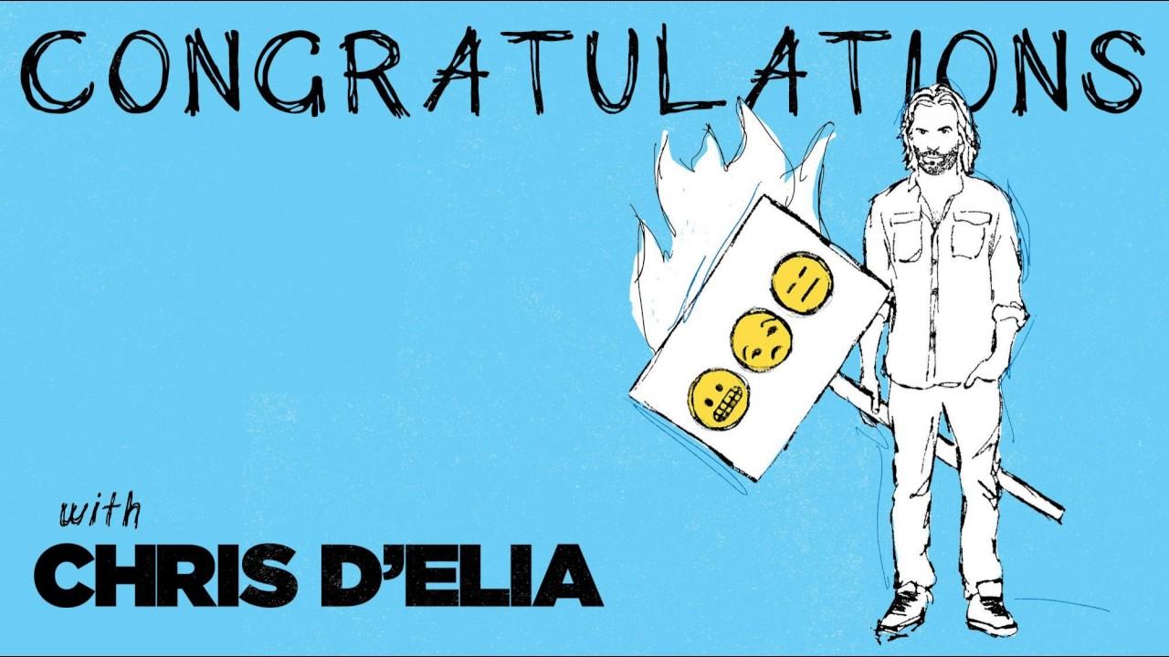 Congratulations with Chris D'Elia