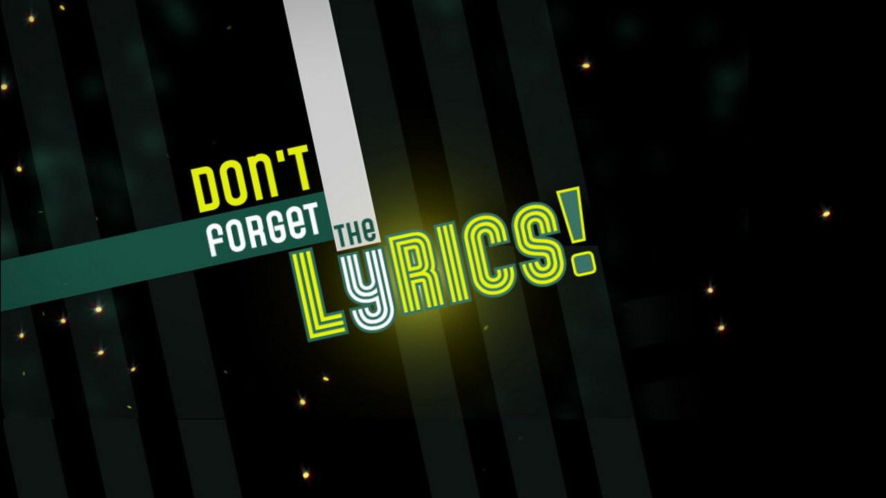 Don't Forget the Lyrics