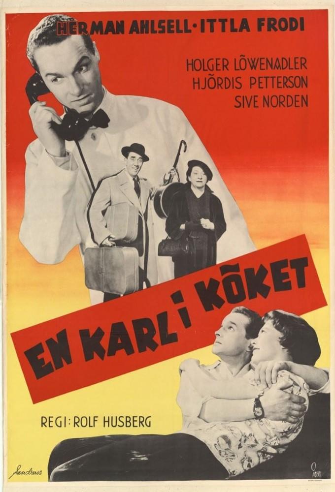 En karl i köket