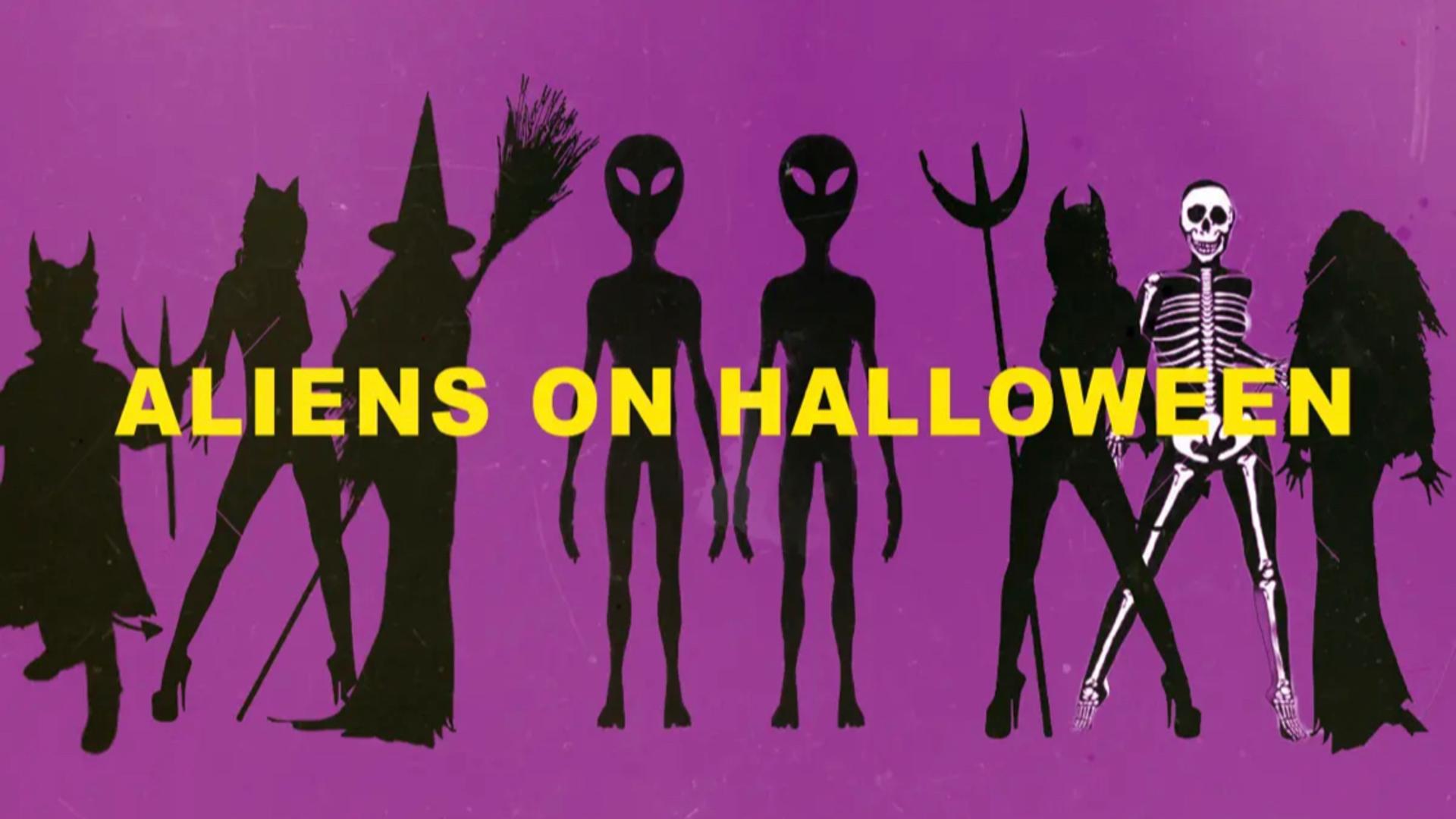 Aliens On Halloween