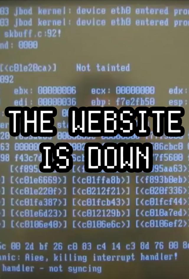 The Website is Down