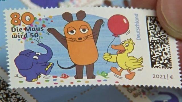 Die Briefmarke mit der Maus|   Video-Premiere: „Ich frag die Maus“|   Früher-Heute-Geschichten: Im Auto hinten sitzen