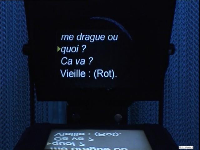 Ménestrel face au prompteur