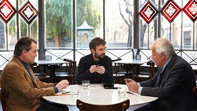 Cara a cara entre Felipe González y Artur Mas