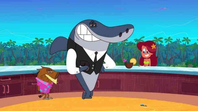 Sharko and Zig on the Rocks