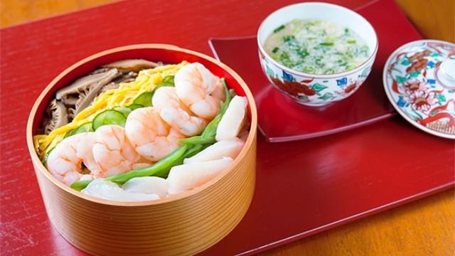 Authentic Japanese Cooking Shrimp Chirashi Sushi
