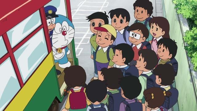 La línea de tren Nobita / De bolso a hipopótamo con la pistola transformadora