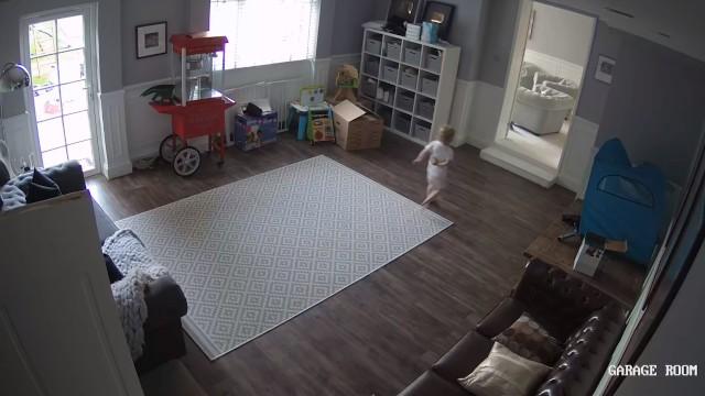 BABIES TRASHED THE HOUSE (caught on cctv)