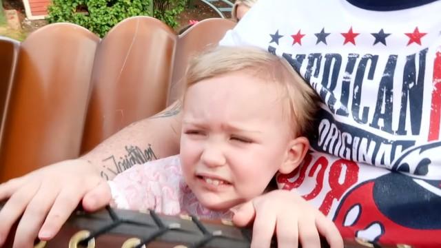 HER FIRST TIME ON A ROLLERCOASTER! (2 year old) - DISNEY DAY 4 (2020)