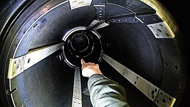 Crawling Down A Torpedo Tube - US NAVY Nuclear Submarine
