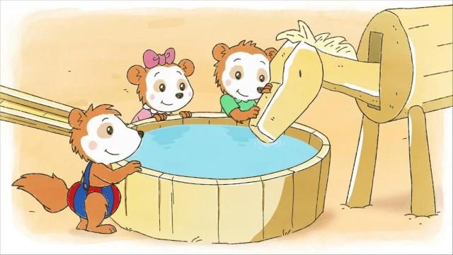 Bobo and the water playground