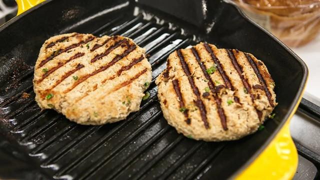 Blue Bacon Burgers