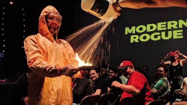 Improvising a Fire Extinguisher (live)