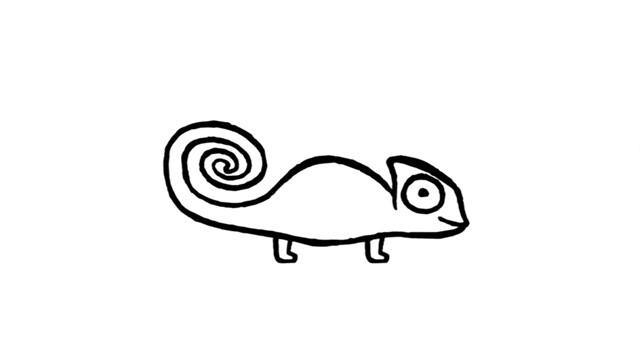 un caméléon