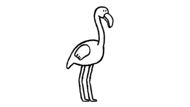 un flamant-rose