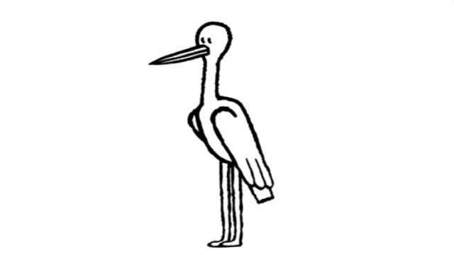 une cigogne