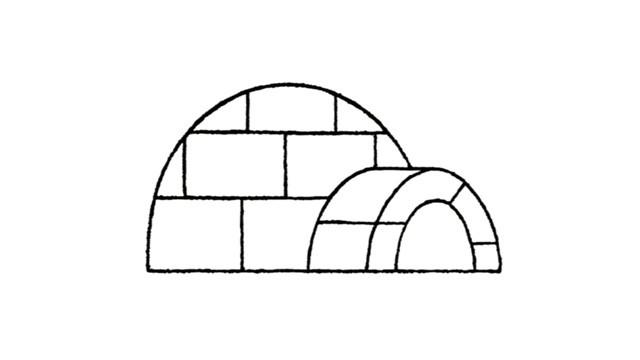 un igloo