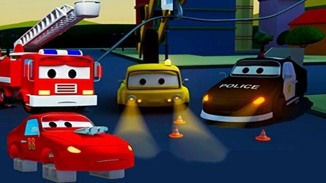 Car Patrol of Car City: the Black-out/Jerry's tires got stolen