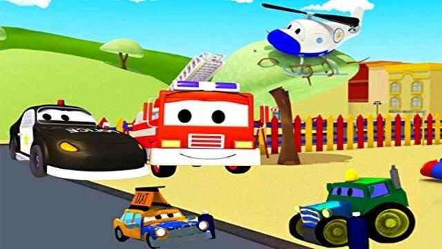 Car Patrol of Car City: The Paint's Stealer/Hector is stuck on a tree