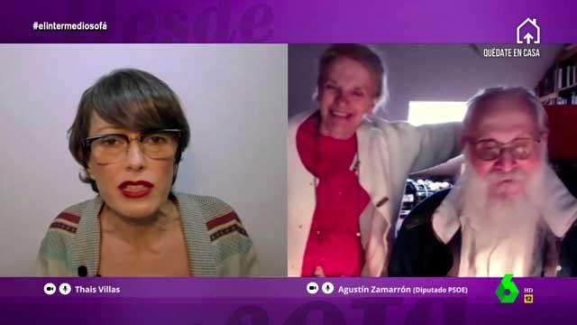 (27-04-20) La mujer de Agustín Zamarrón se confiesa con Thais Villas