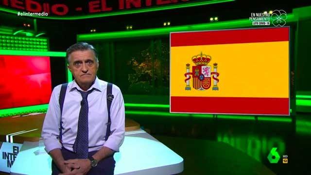 (01-06-20) La dura reflexión de Wyoming en su regreso al plató de El Intermedio: "Españoles, estamos jodidos, es hora de luchar por una España mejor"