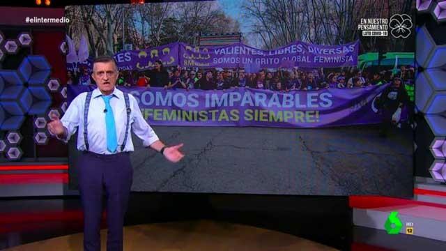 (04-06-20) El dura crítica de Wyoming al "sesgado" informe de la Guardia Civil sobre el 8M: "Tiene el mismo rigor que una encuesta en forocoches"