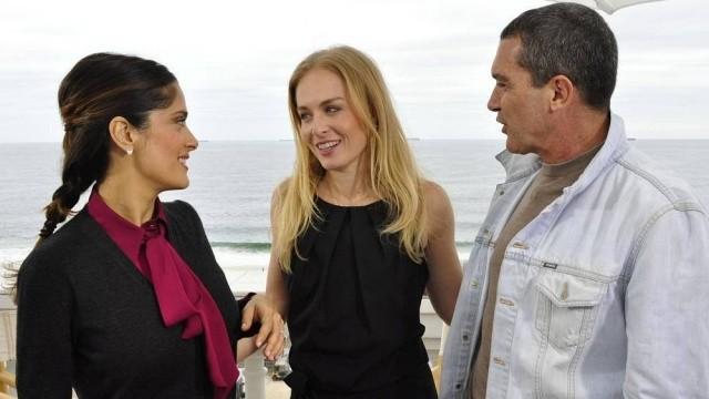 Salma Hayek, Antonio Banderas, Eduardo Galvão e Tainá Müller