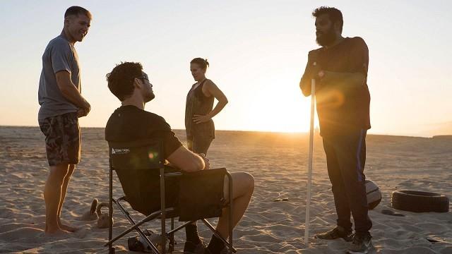 Schwitzen im Sand