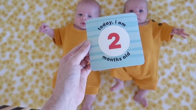 TWINS TWO MONTH BABY UPDATE
