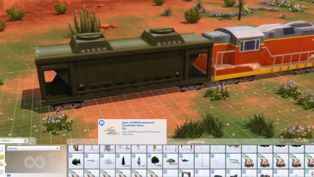 Tiny House inside of a Train! (Sims 4)