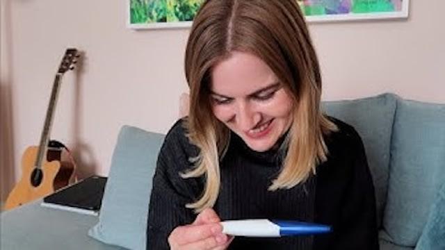 The moment we found out we're pregnant