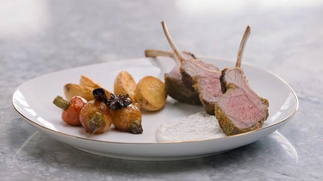 Rack of Lamb with Thumbelina Carrots