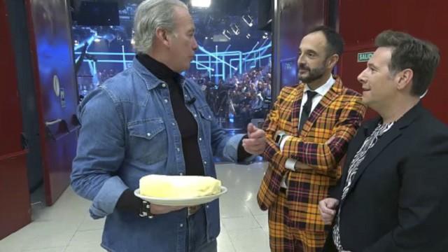 Con Bertín Osborne y Carlos Latre