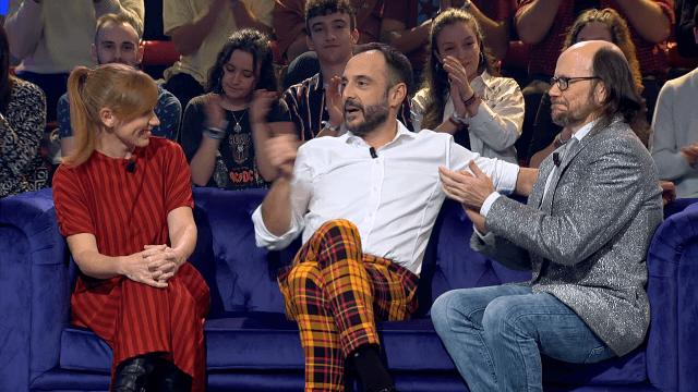 Con María Vázquez y Santiago Segura