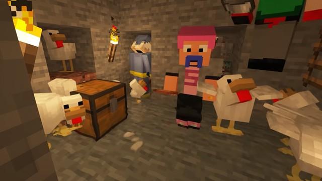 1000 CHICKENS vs LAVA!