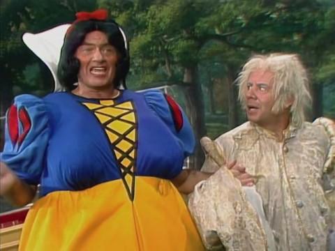 Harvey Korman as Snow White & Carol Burnett as the Evil Queen