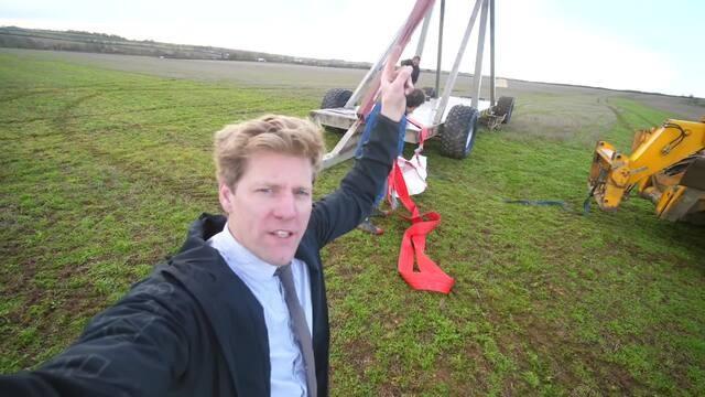 MASSIVE Trebuchet/Catapult First Test