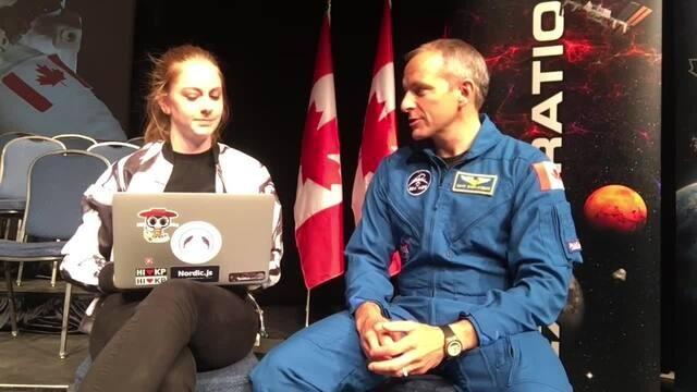 Asking an astronaut inappropriate questions