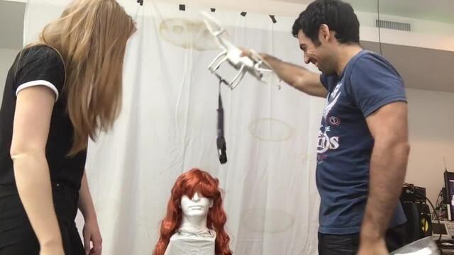 How to cut your hair using a drone