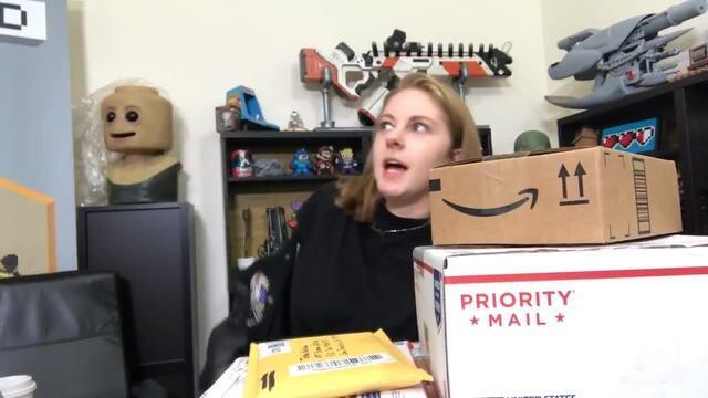 LIVE STREAM: opening packages at the office