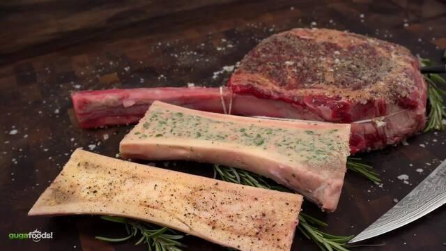 How to cook BONE MARROW and WAGYU TOMAHAWK Steak on the Grill!
