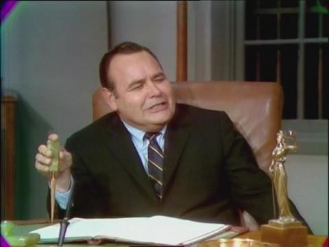 with Jonathan Winters, Barbara Eden, and Leonard Nimoy