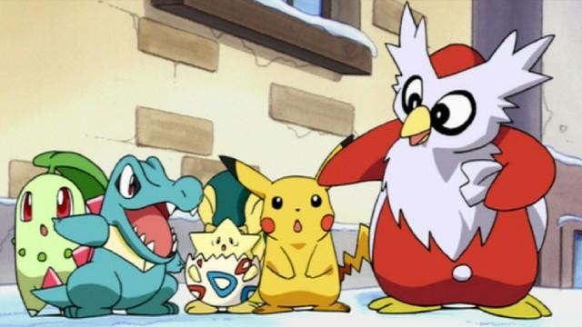 Pikachu's Winter Vacation (Delibird's Dilemma and Snorlax Snowman)