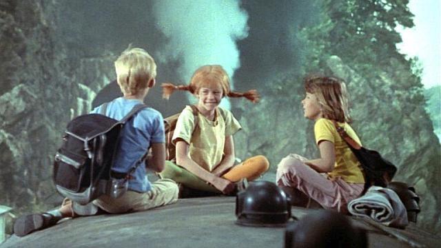 Pippi and the flying car